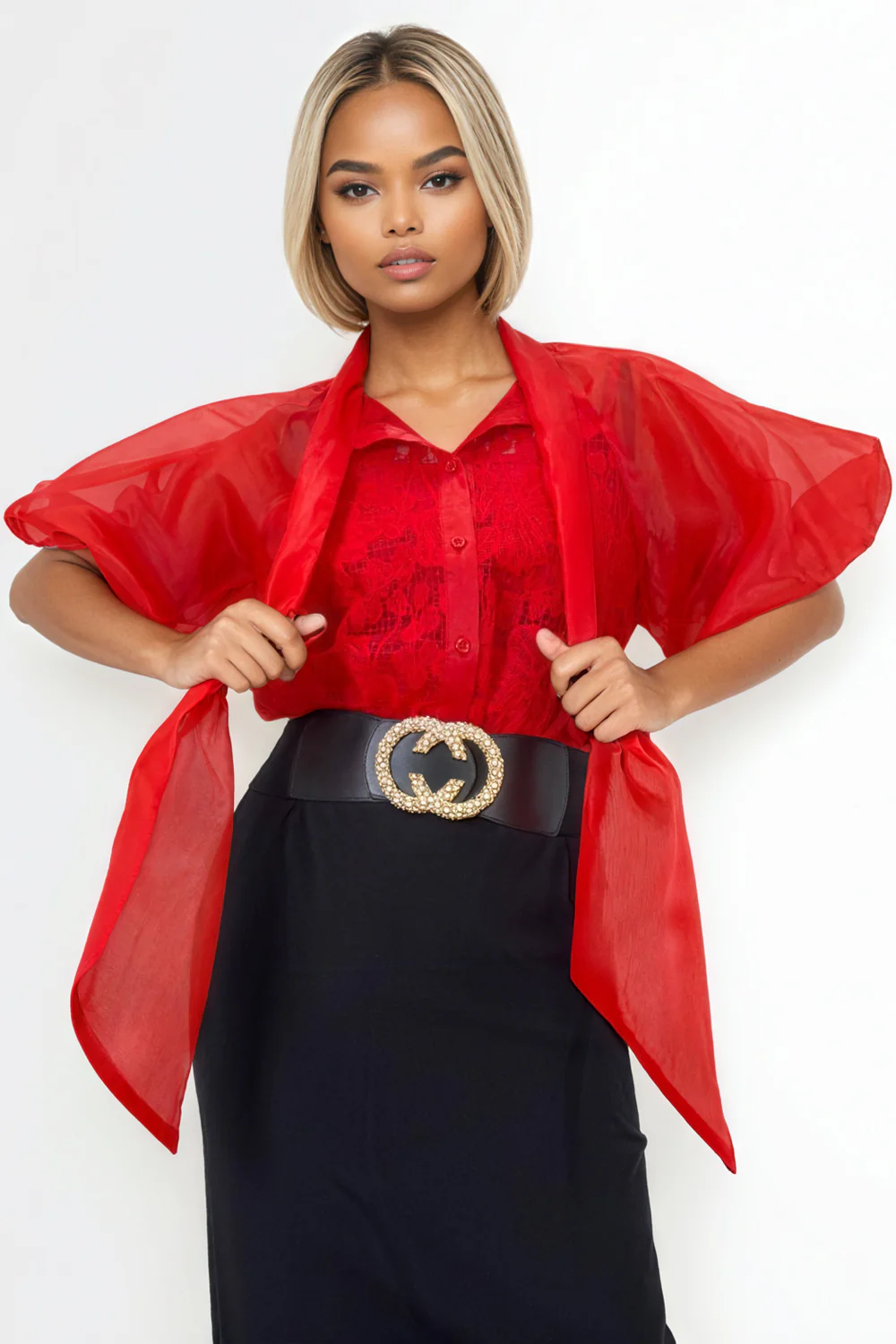 A94085 PUFF SLEEVE TOP - Image 3