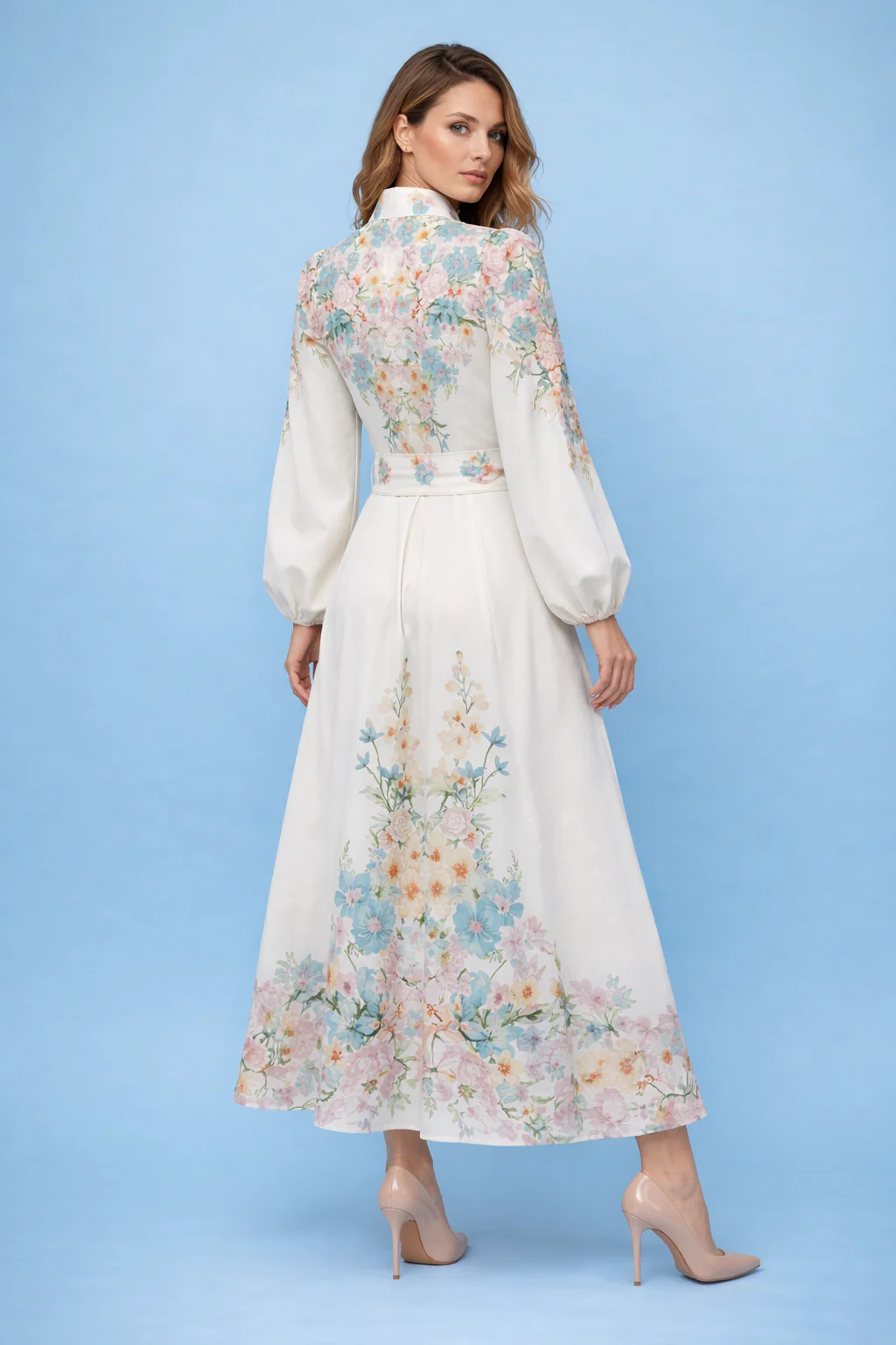 A95167 PESTAL GARDEN BUTTON DOWN MAXI DRESS - Image 2