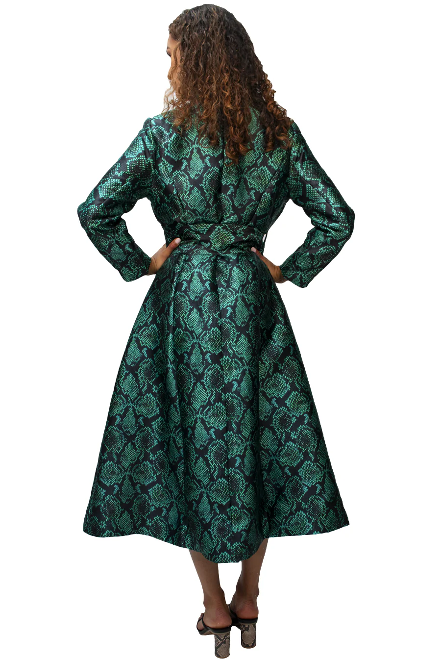A96851 JACKET DRESS (TEAL, RED) (S, XXL, XXXL) - Image 3