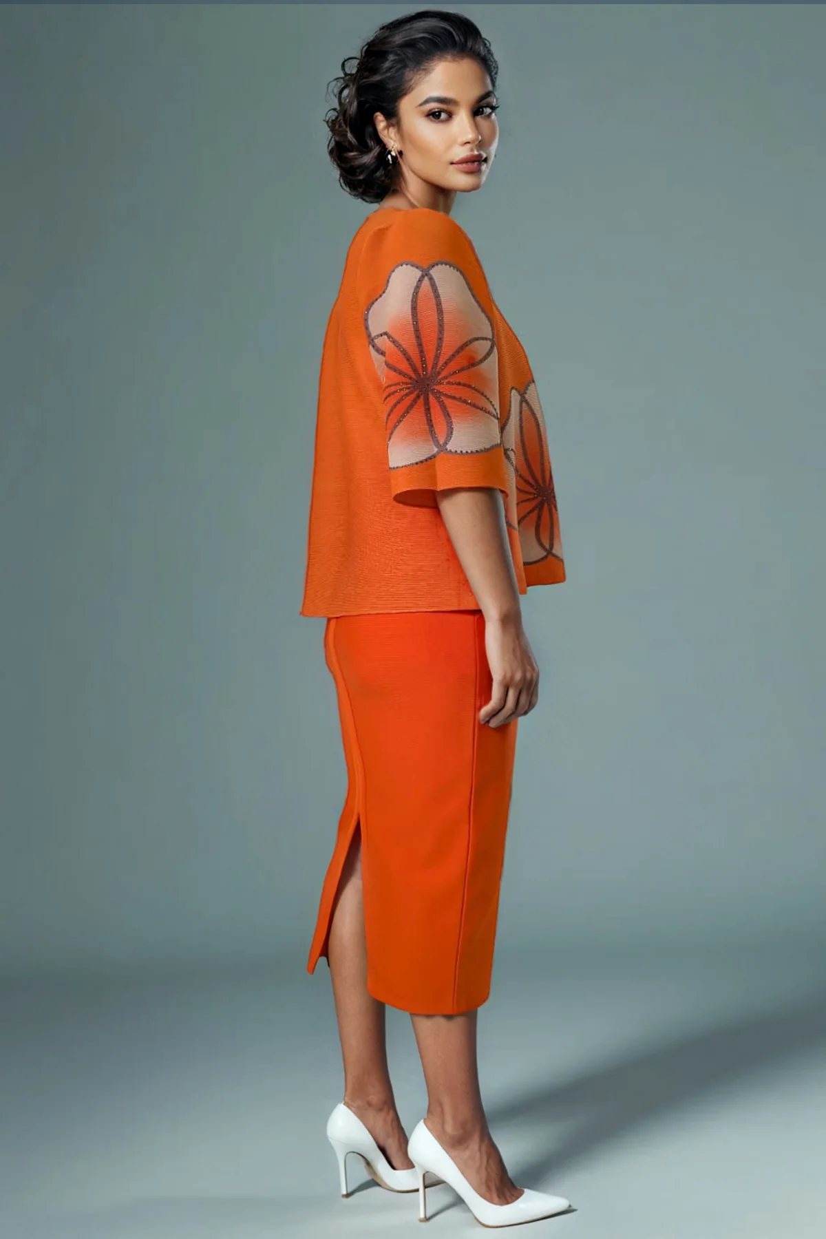 BL003 BANDAGE SKIRT (BLUE, BLK, ORANGE, VIOLET, RED) - Image 7