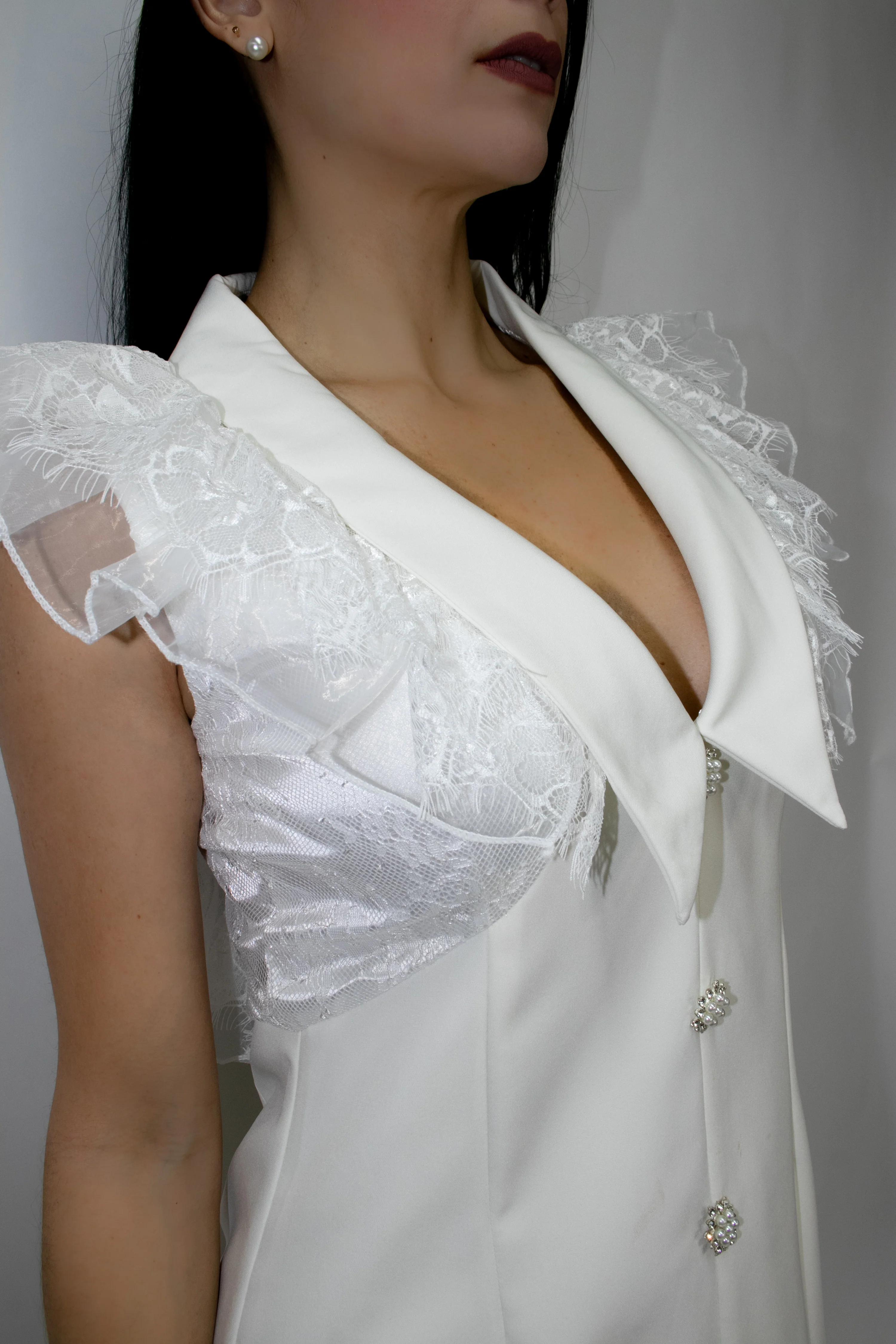C10999 DRESS (BLK, WHT) - Image 2