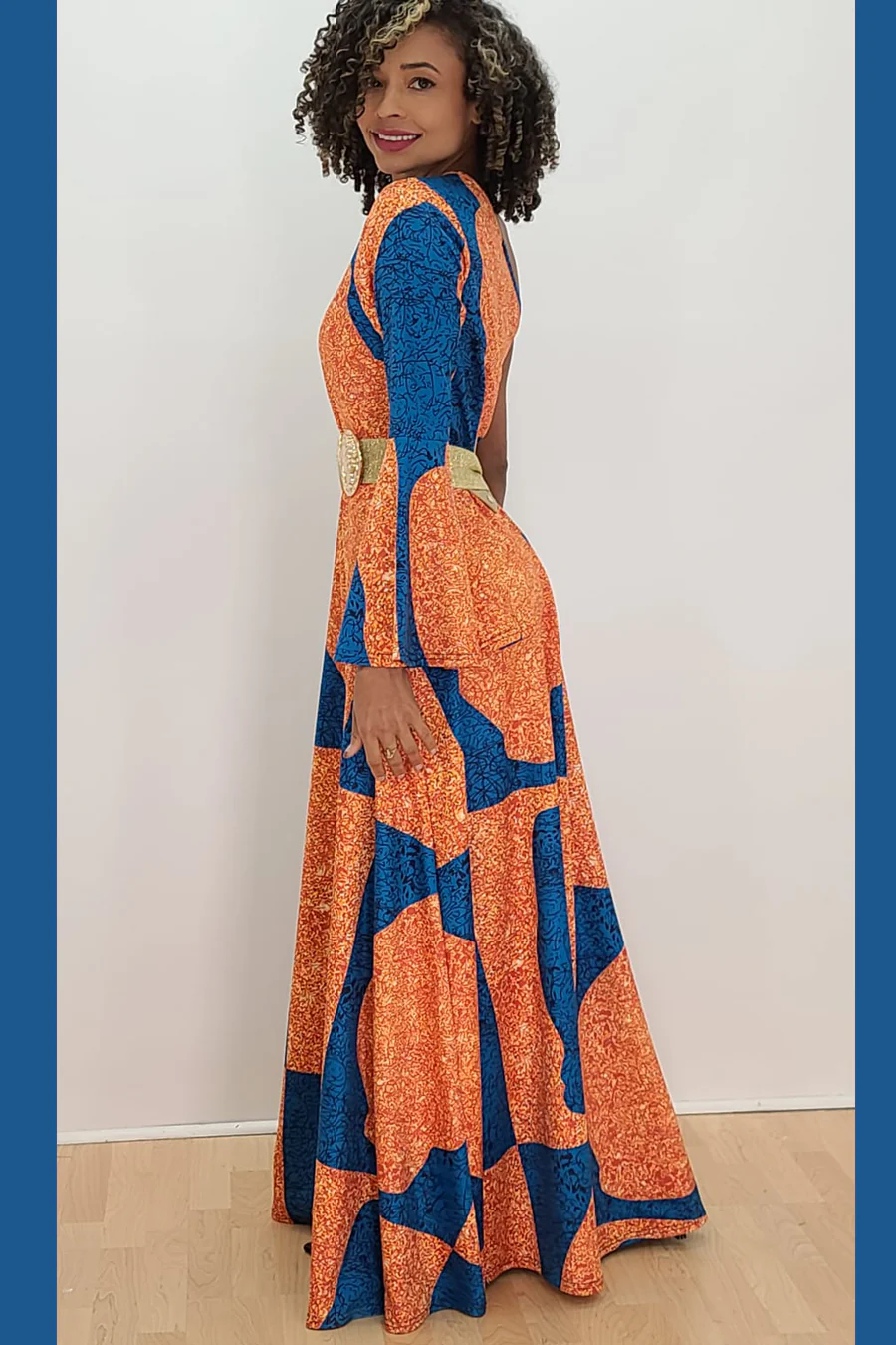 C21115 PRINT STRETCH DRESS (XXXL ONLY) - Image 2