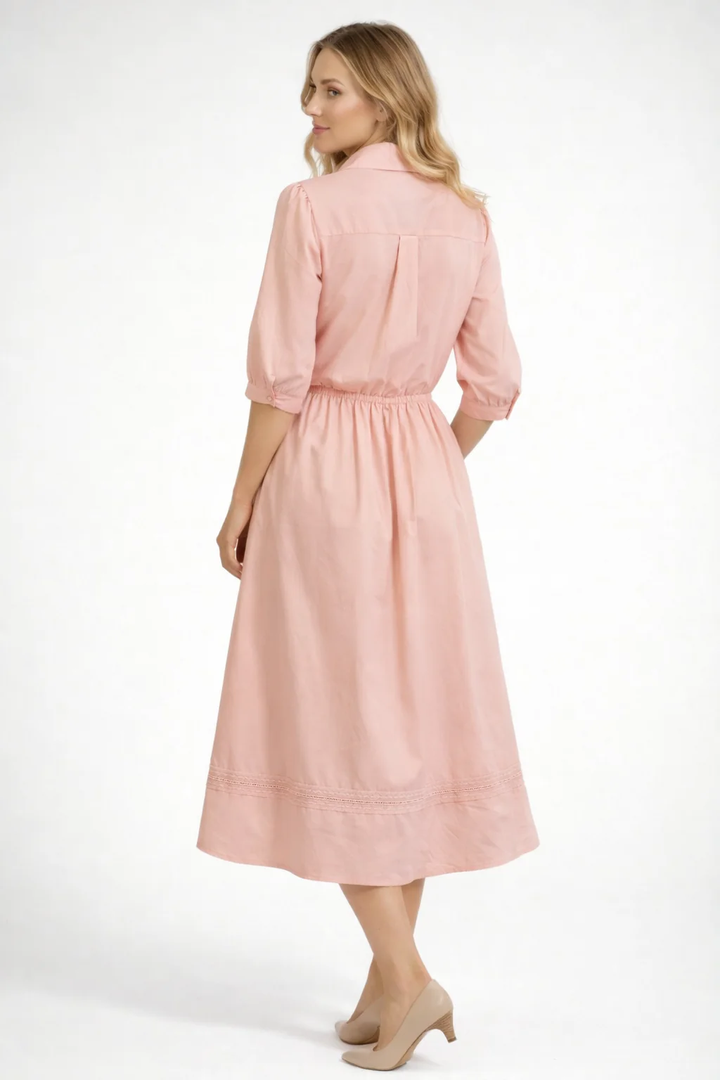 CH0245AB EMBROIDERY COTTON SKIRT SET (BLU, PNK, YEL) - Image 6