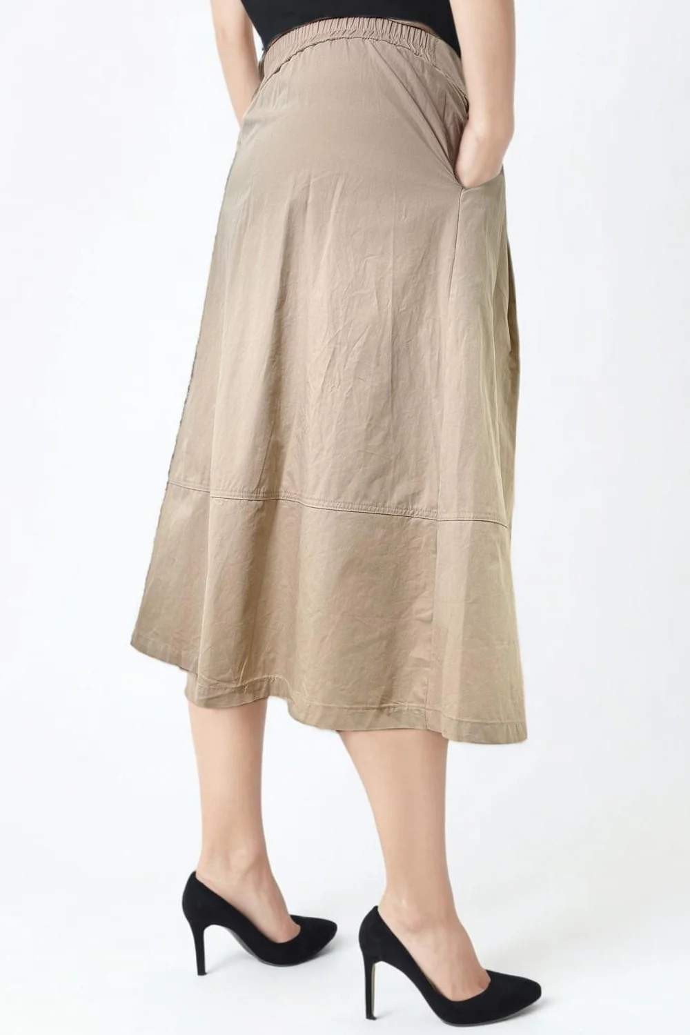 GF1103 BUTTON DOWN SKIRT - Image 3