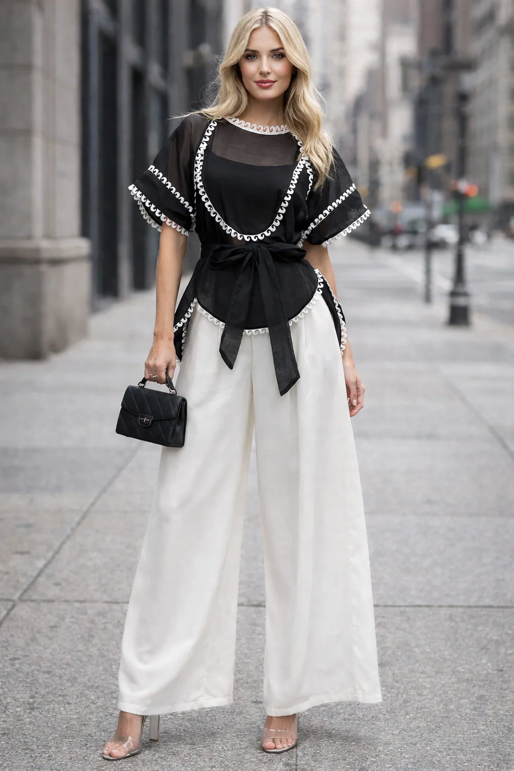 CH0096 RELAXED PALAZZO PANTS - Image 2