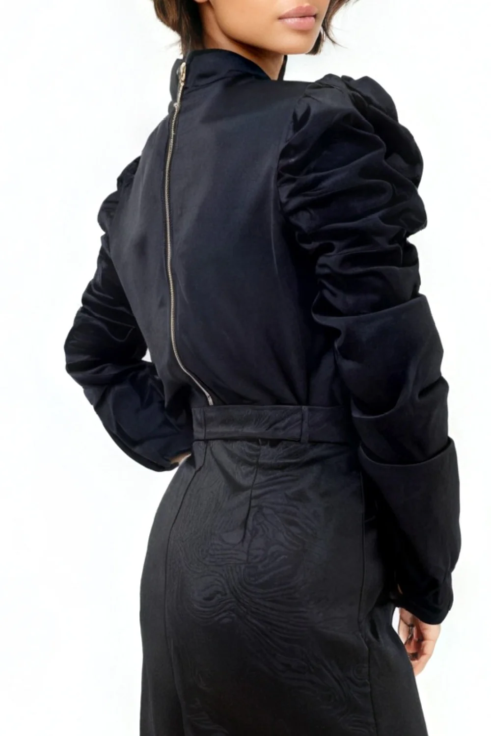 A90099 SCRUNCHED SLEEVE TOP - Image 2