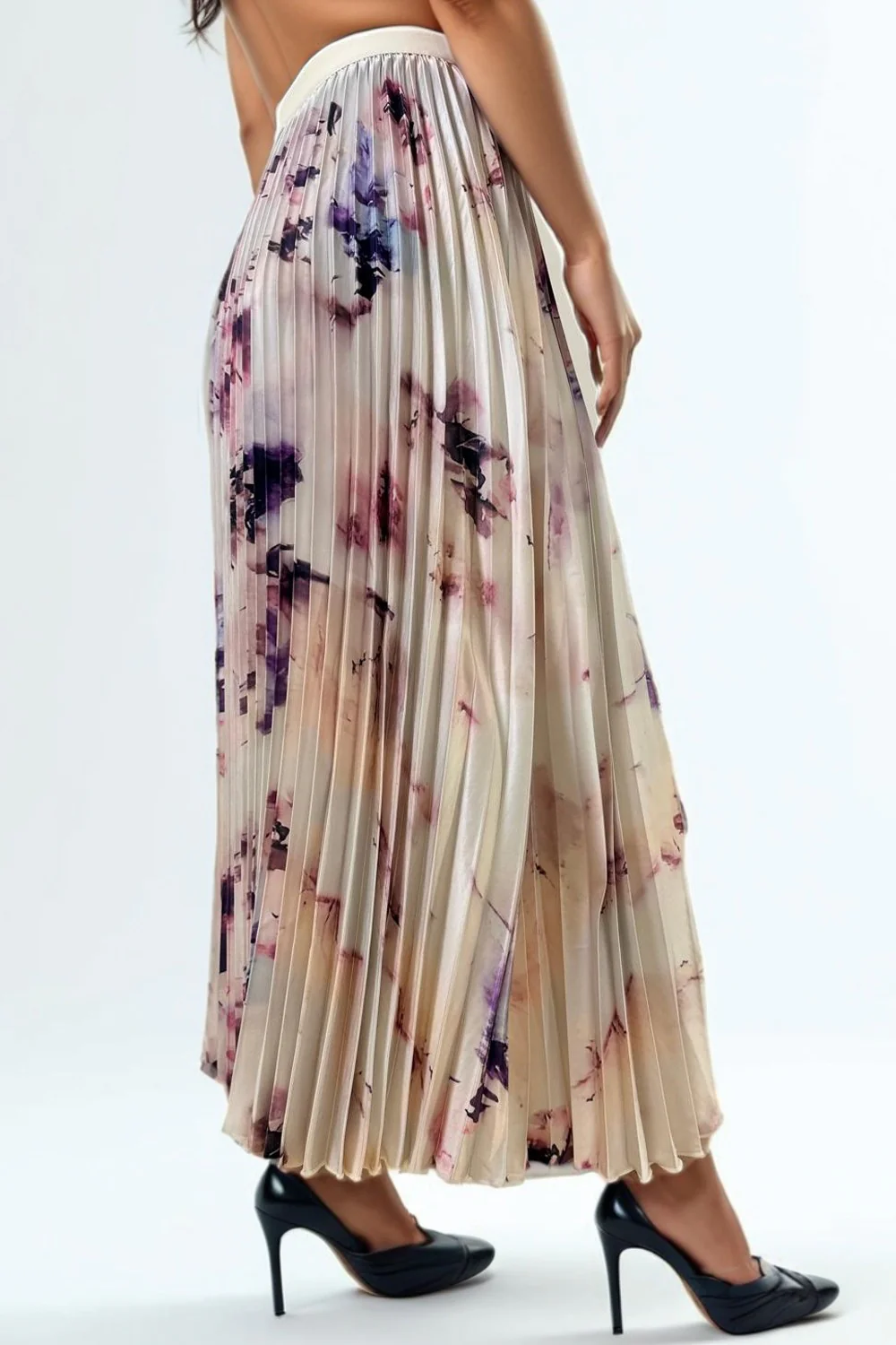 D10076 FLORAL PLEATED SKIRT - Image 2