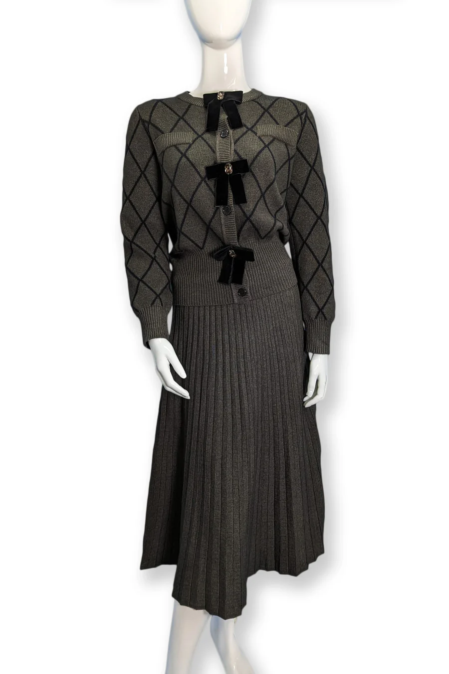 F1015 SKIRT (BLK, CHARCOAL)