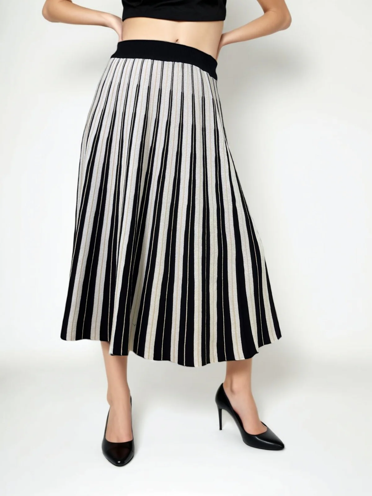 F1017 SKIRT (BLK, PINK) - Image 2