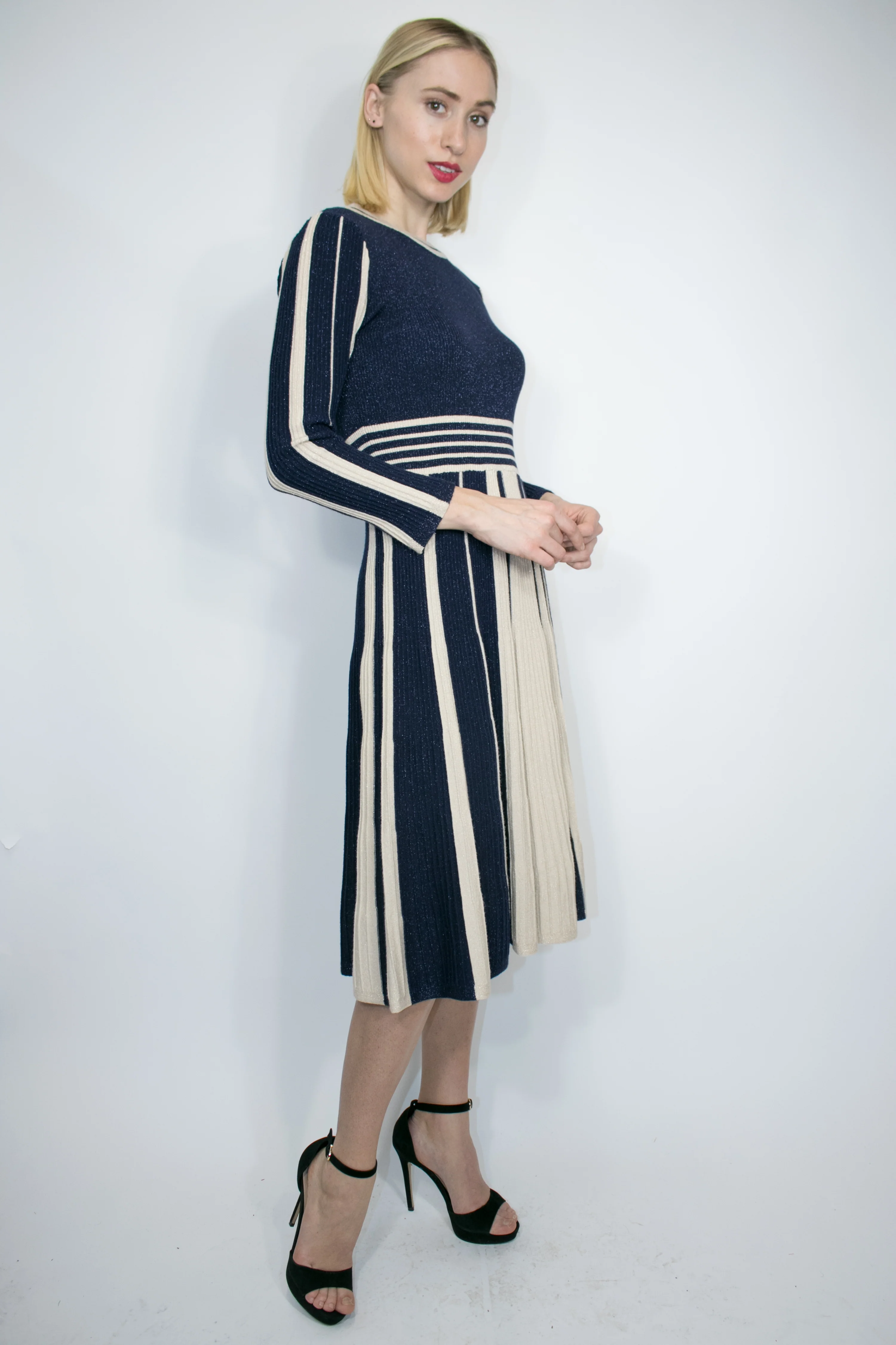 F2048 DRESS (PINK, NAVY) - Image 2