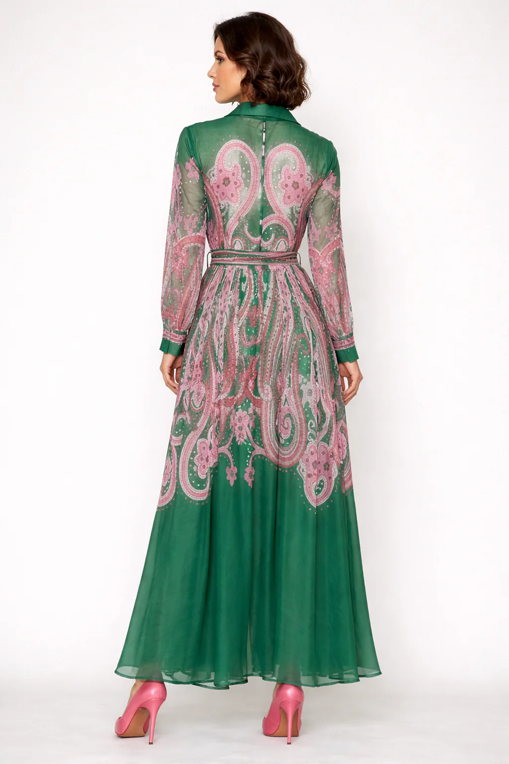 GF1587 PAISLEY PRINT MAXI DRESS - Image 2
