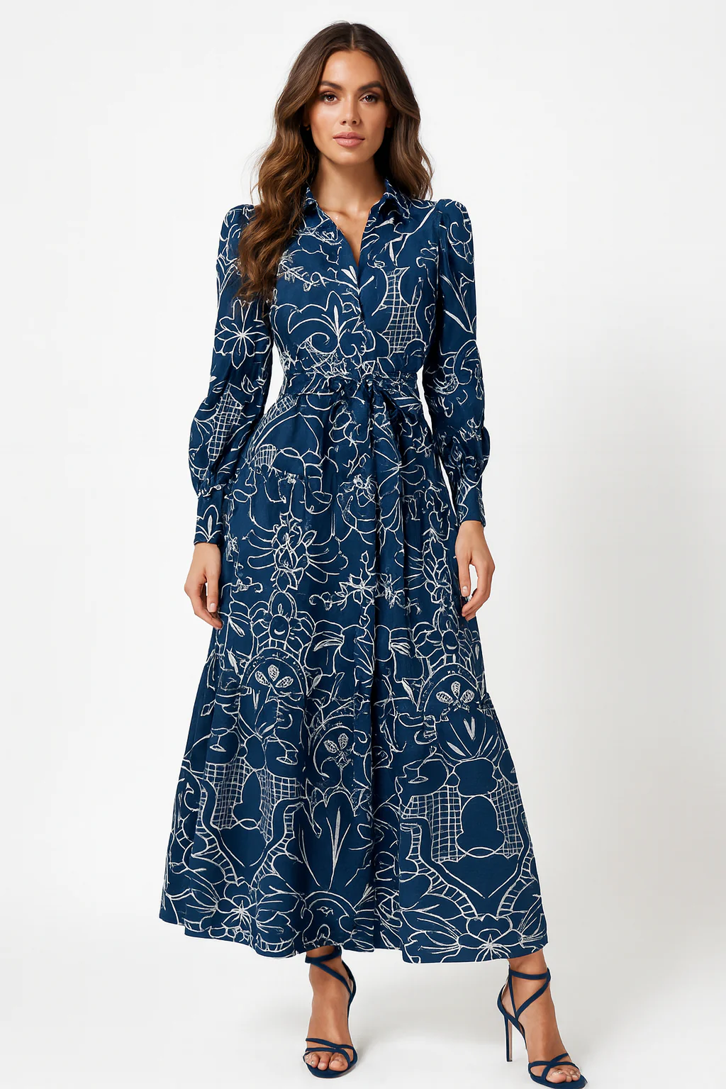CH0118 FLORAL PRINT MAXI DRESS