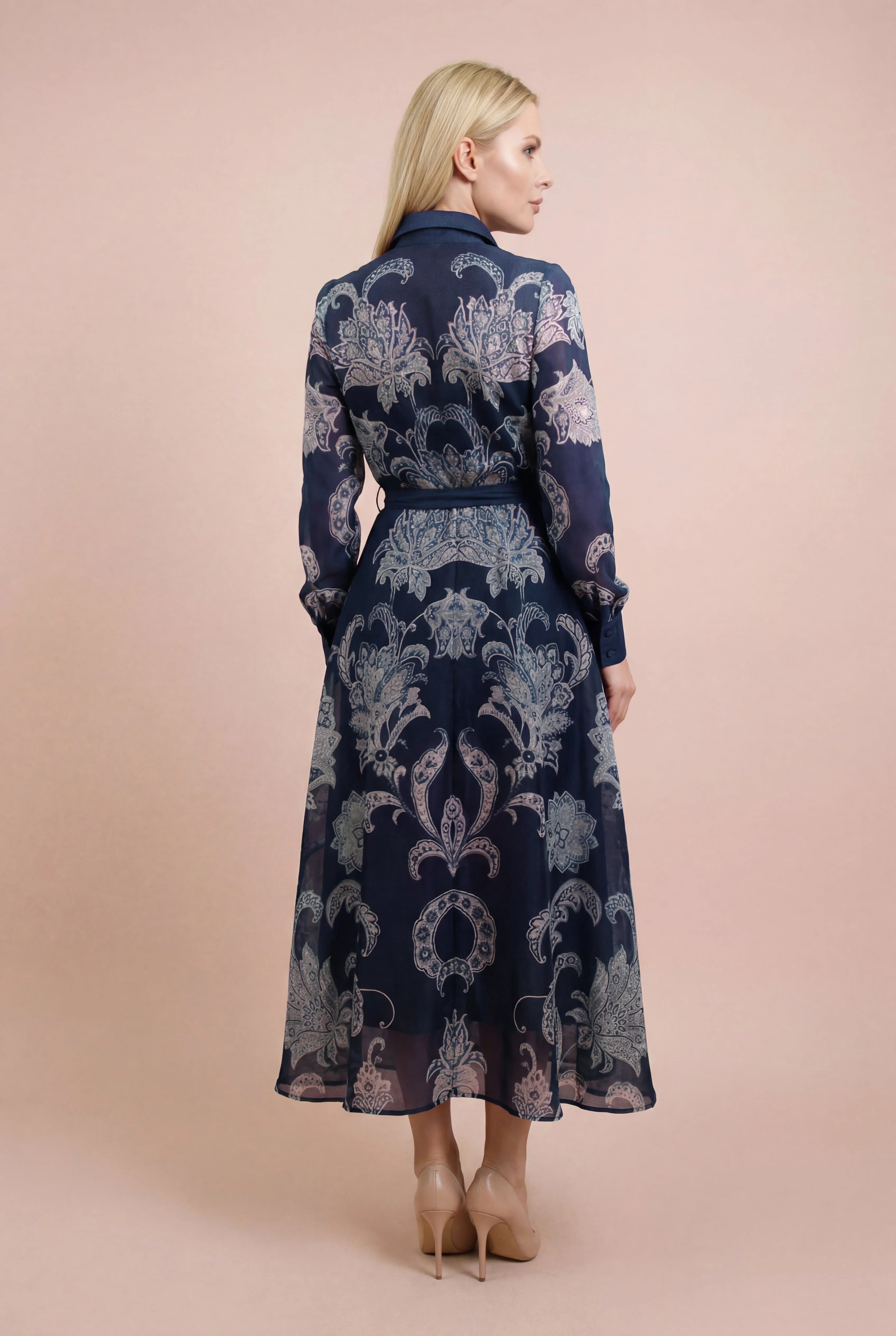 GF1563 PAISLEY PRINT  MAXI DRESS - Image 2