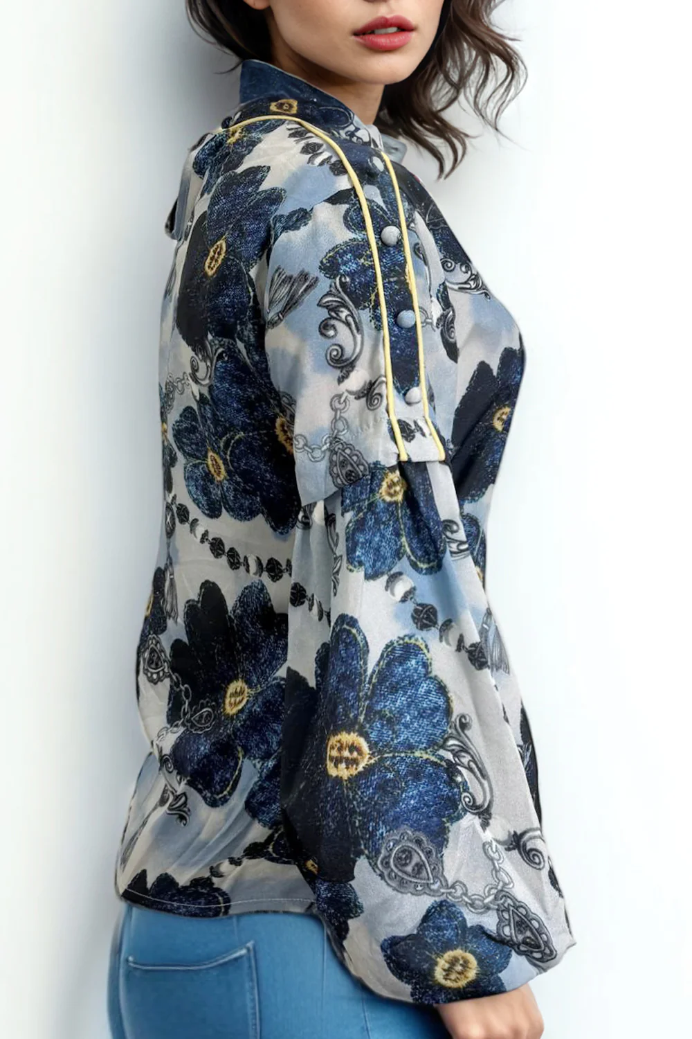GF8257 FLORAL TOP (S,M,ONLY) - Image 2