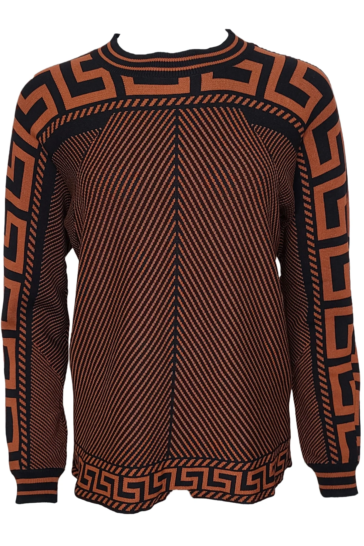 LS61005 SWEATER (COFFEE, GRAY, RUST) - Image 3