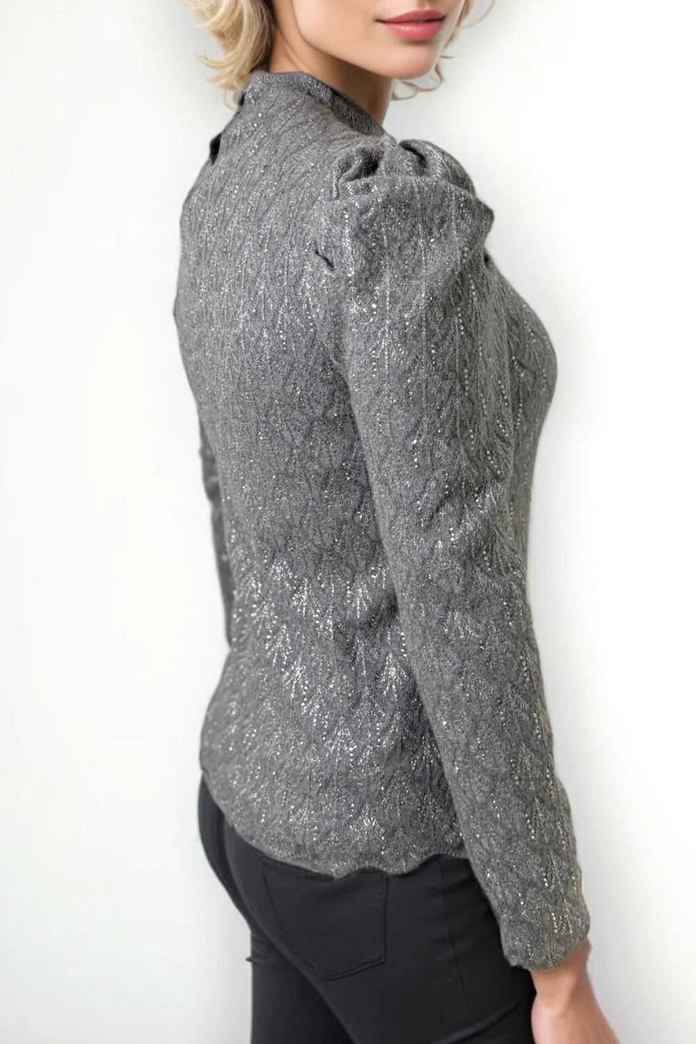 LS63022A GLITTER SWEATER - Image 2