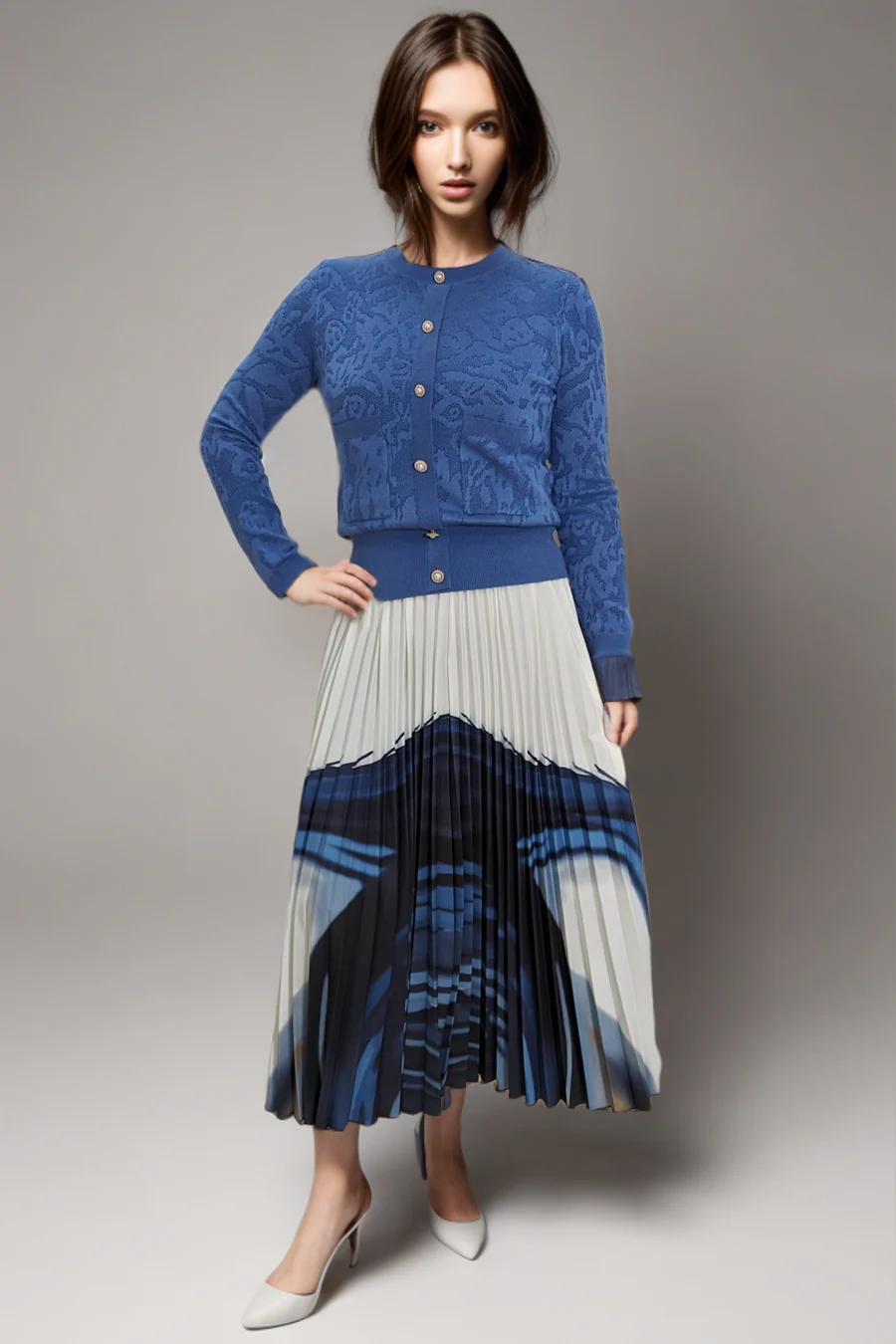 LS63033 SWEATER (PINK, BLUE) - Image 2