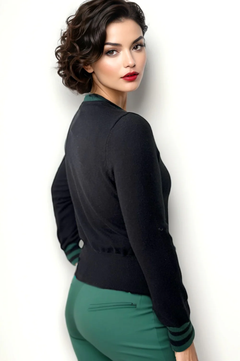 LS65041 FLOWER PRINT SWEATER - Image 2