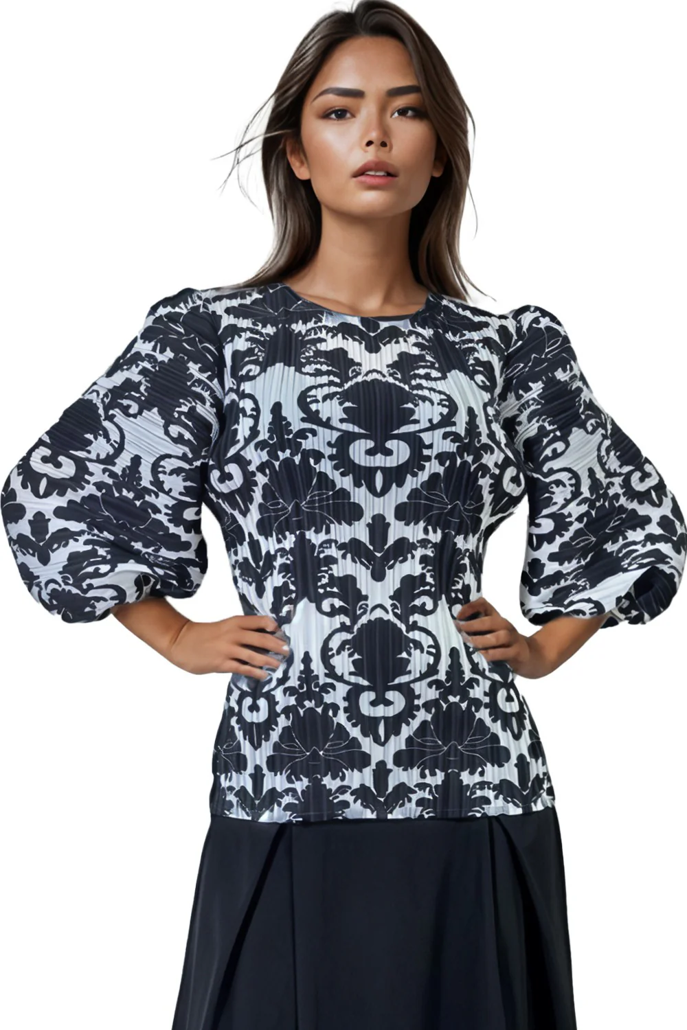 N2455C CRINKLED TOP - Image 3