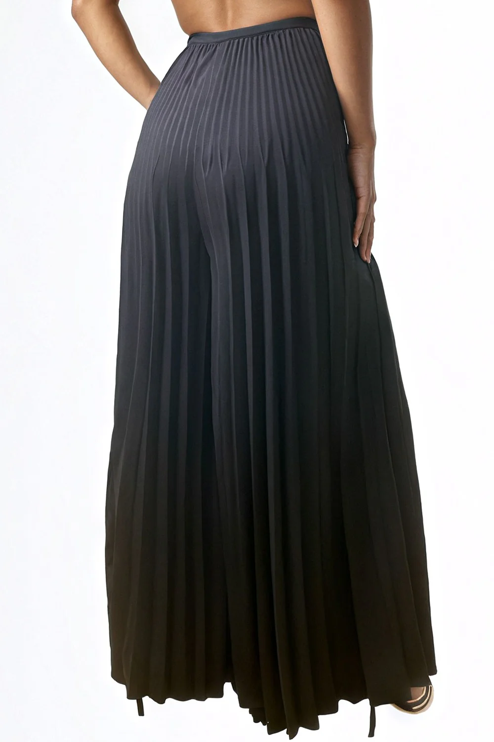 NY0019 PALAZZO PLEATED PANTS (WHT) - Image 3