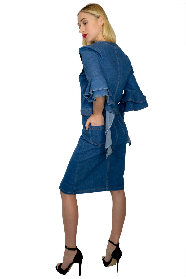 Q1342 DENIM TOP - Image 2