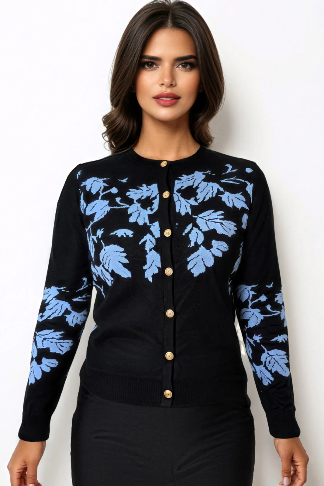 SK018 FOLIAGE CARDIGAN SWEATER
