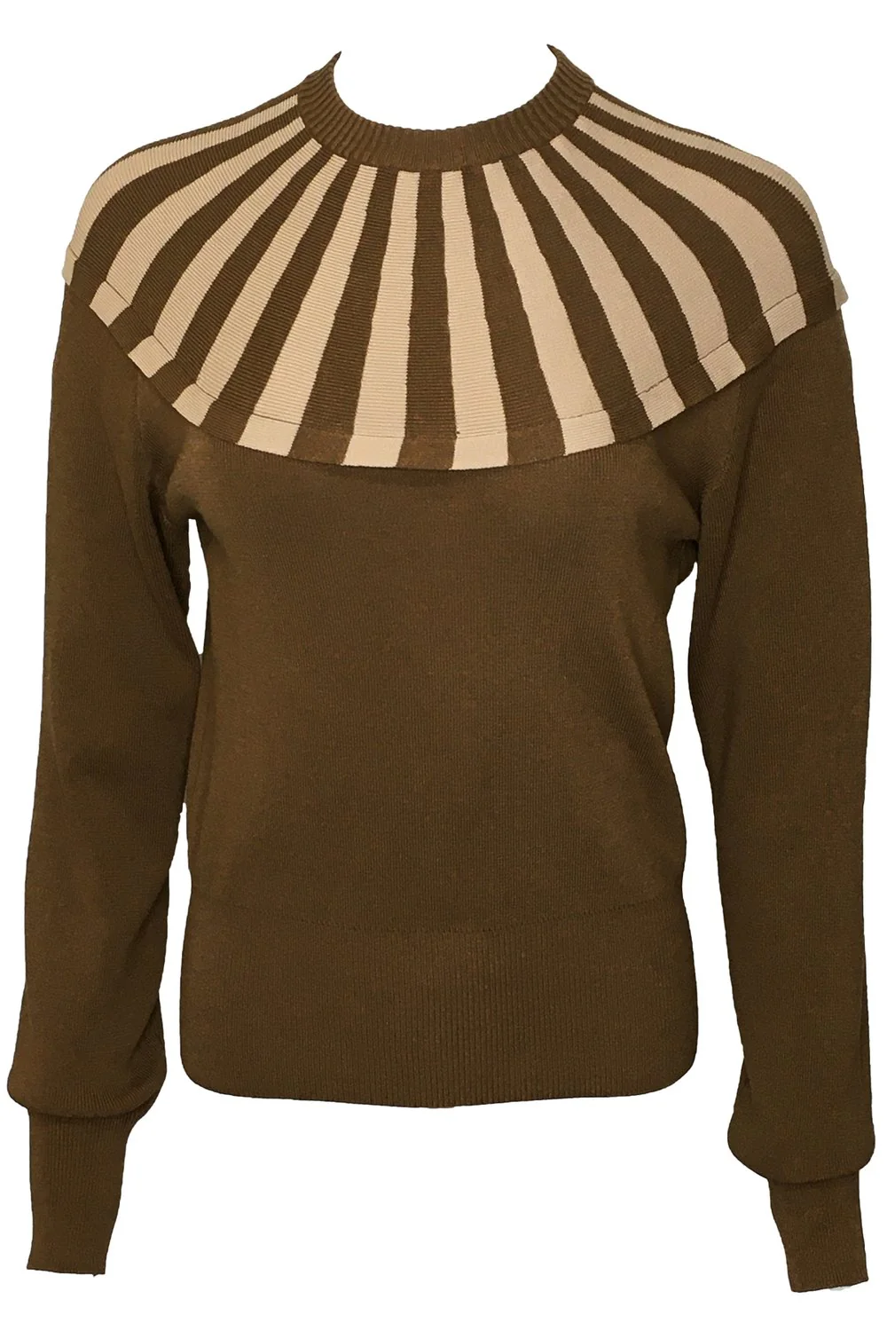 SK21099 CONVERGING STRIPES COZY SWEATER