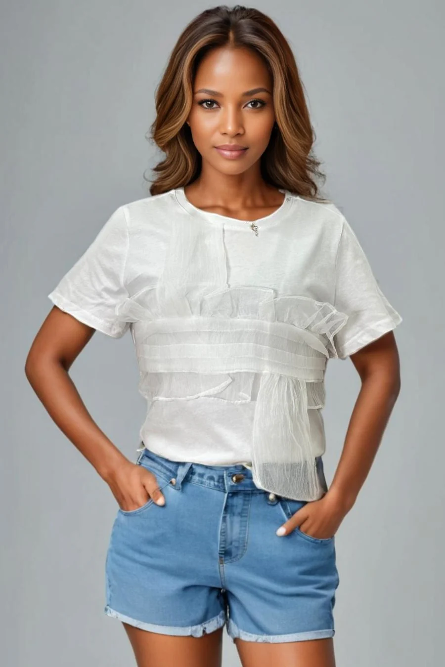 T0011 TOP (PINK, WHT) - Image 3