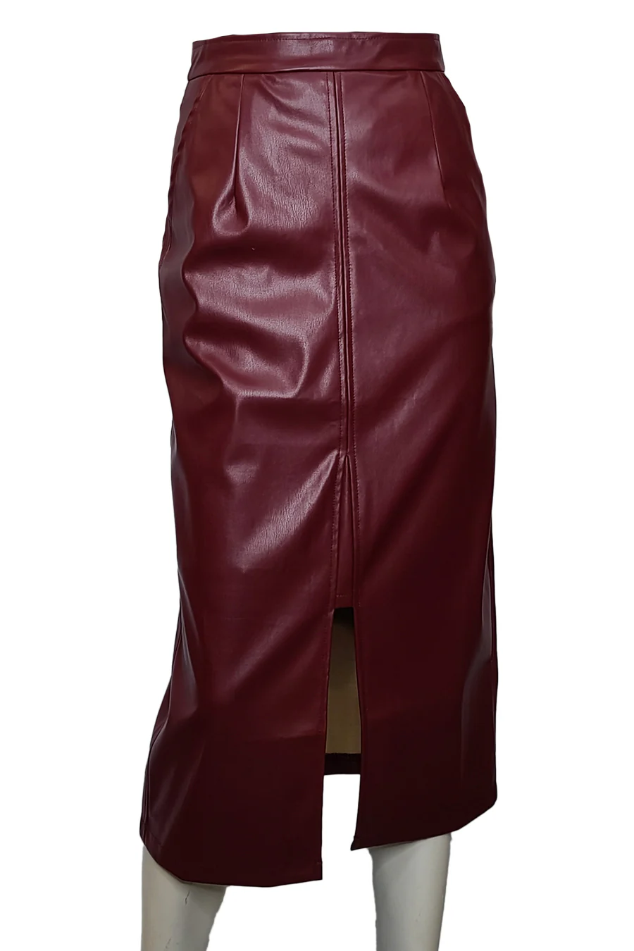 T1205A SKIRT (WINE, BLK) - Image 4