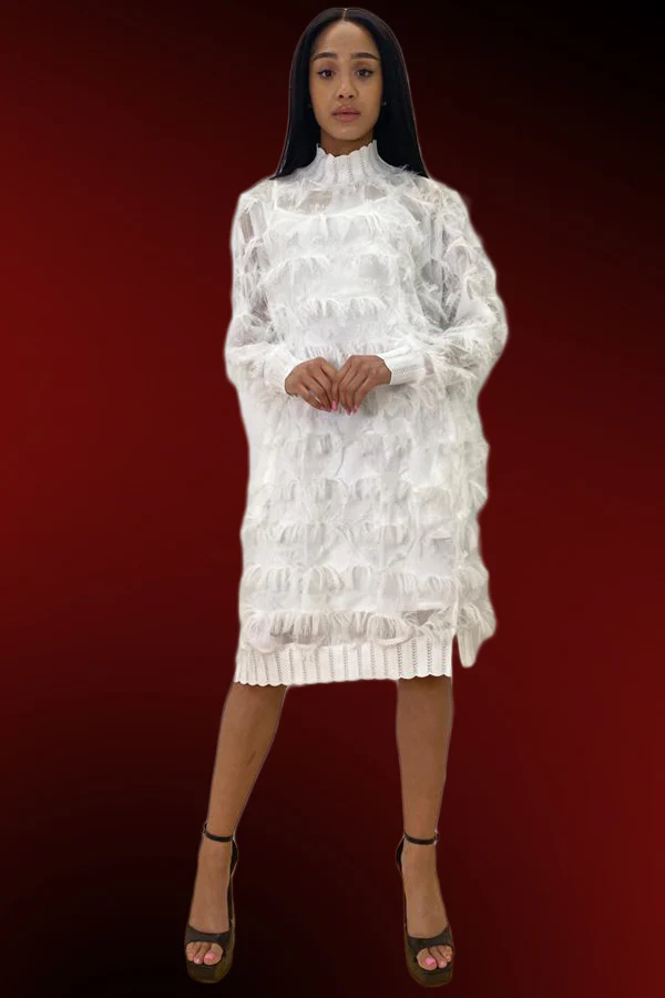 T1622 DRESS (RED, BLK, WHT) - Image 2