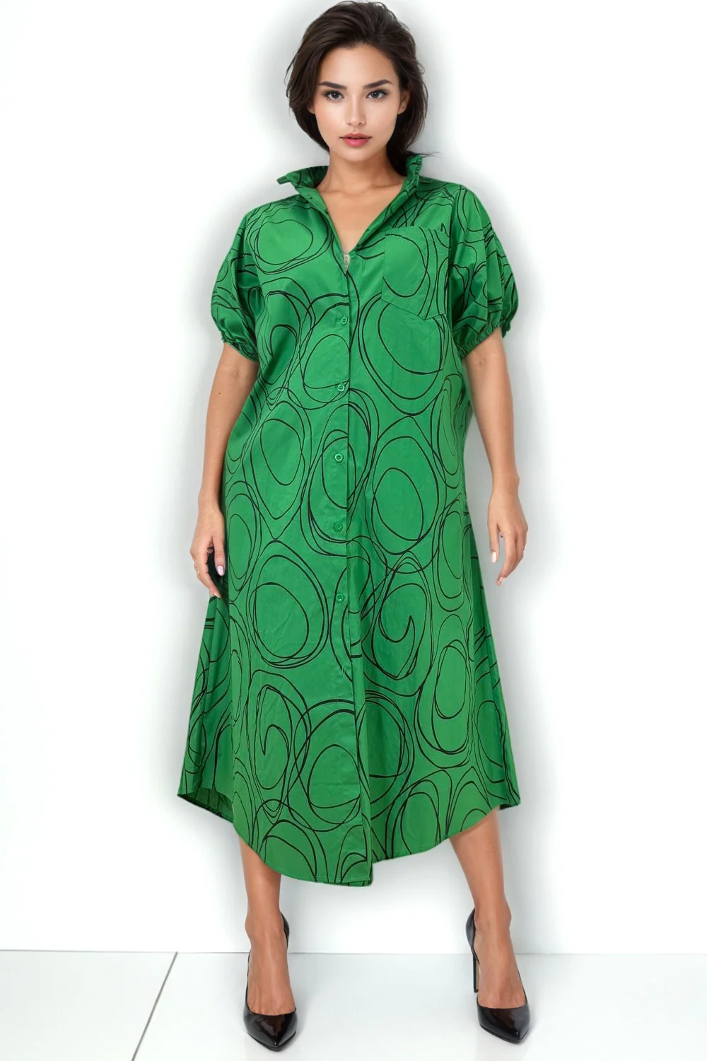 T1872 SHIRT DRESS (XL, XXL, XXXL) - Image 2