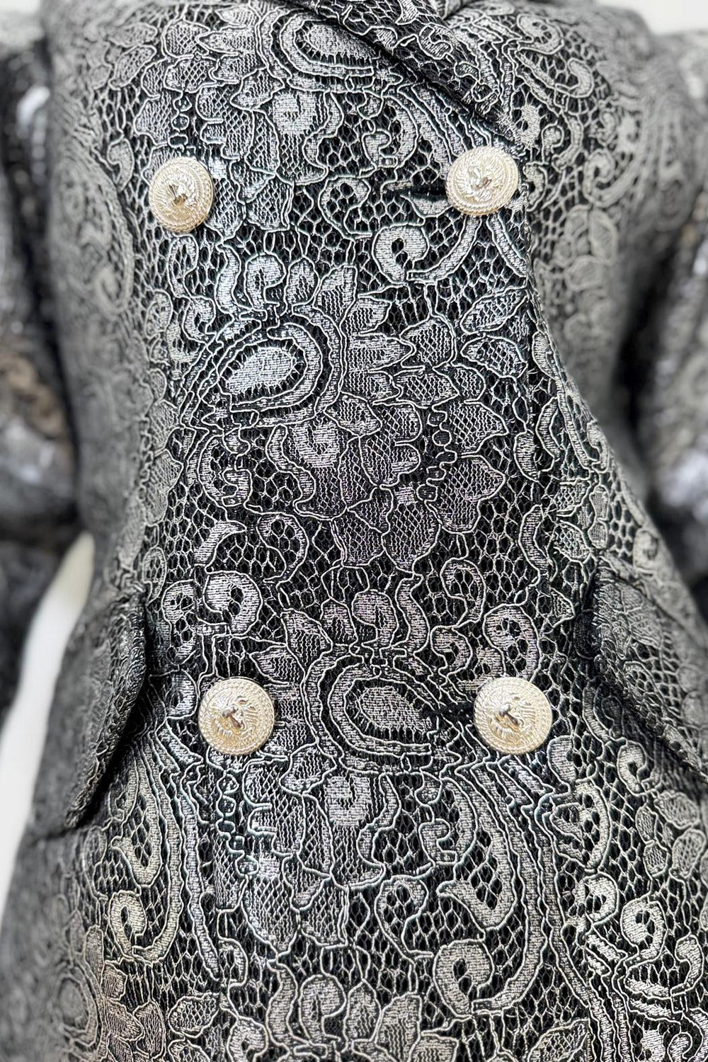 T21103 SILVER BLAZER JACKET - Image 3