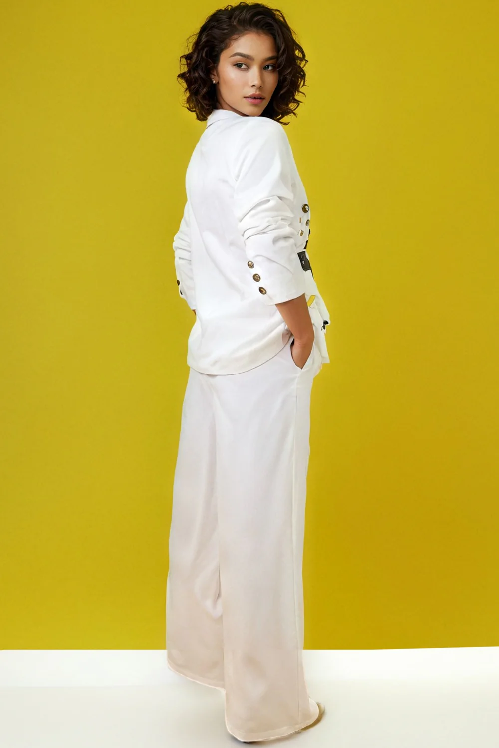 T2505A RUCHED SLEEVE JACKET (S,M,ONLY JACKET) - Image 2