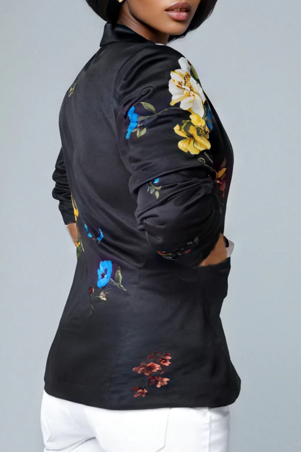 T2599 RUCHED SLEEVE BLAZER (ONLY SMALL) - Image 2