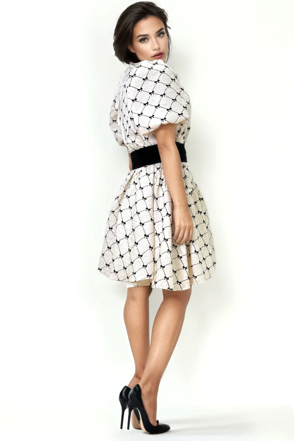 VX1018 PUFF SLEEVINI DRESS - Image 2