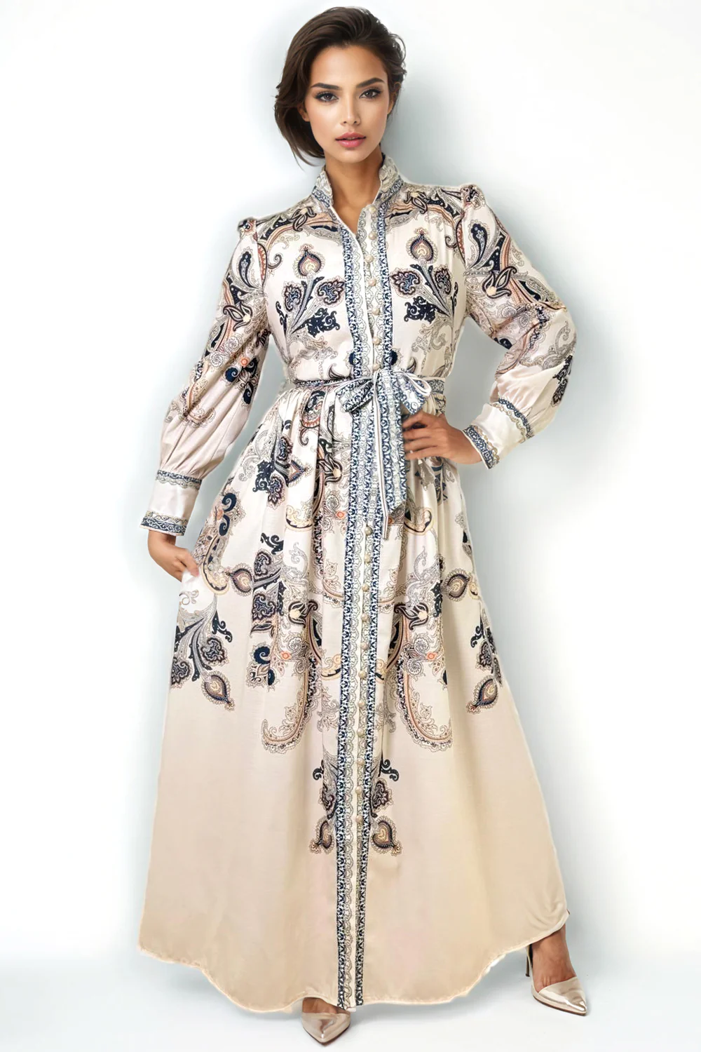 VX2021 STAND COLOR MAXI DRESS (XL, XXL)