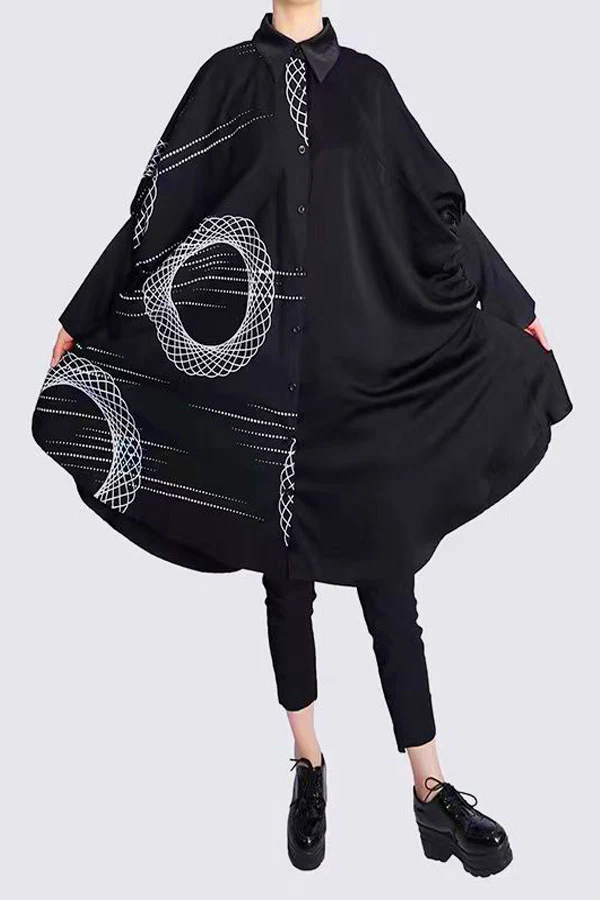 W5057 OVERSIZED BUTTON DOWN DRESS - Image 2