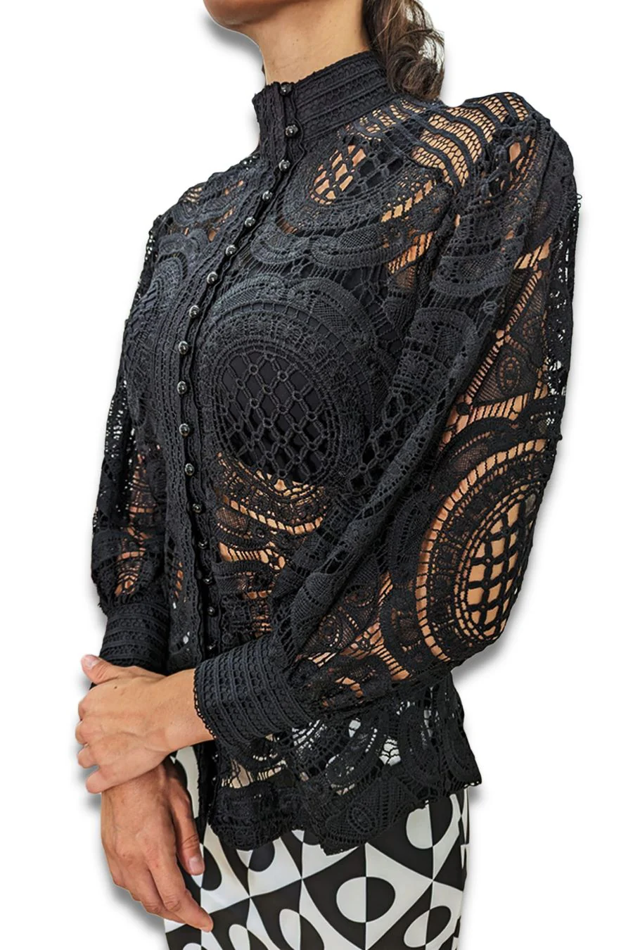 W5182T TOP (BLK, WHT)