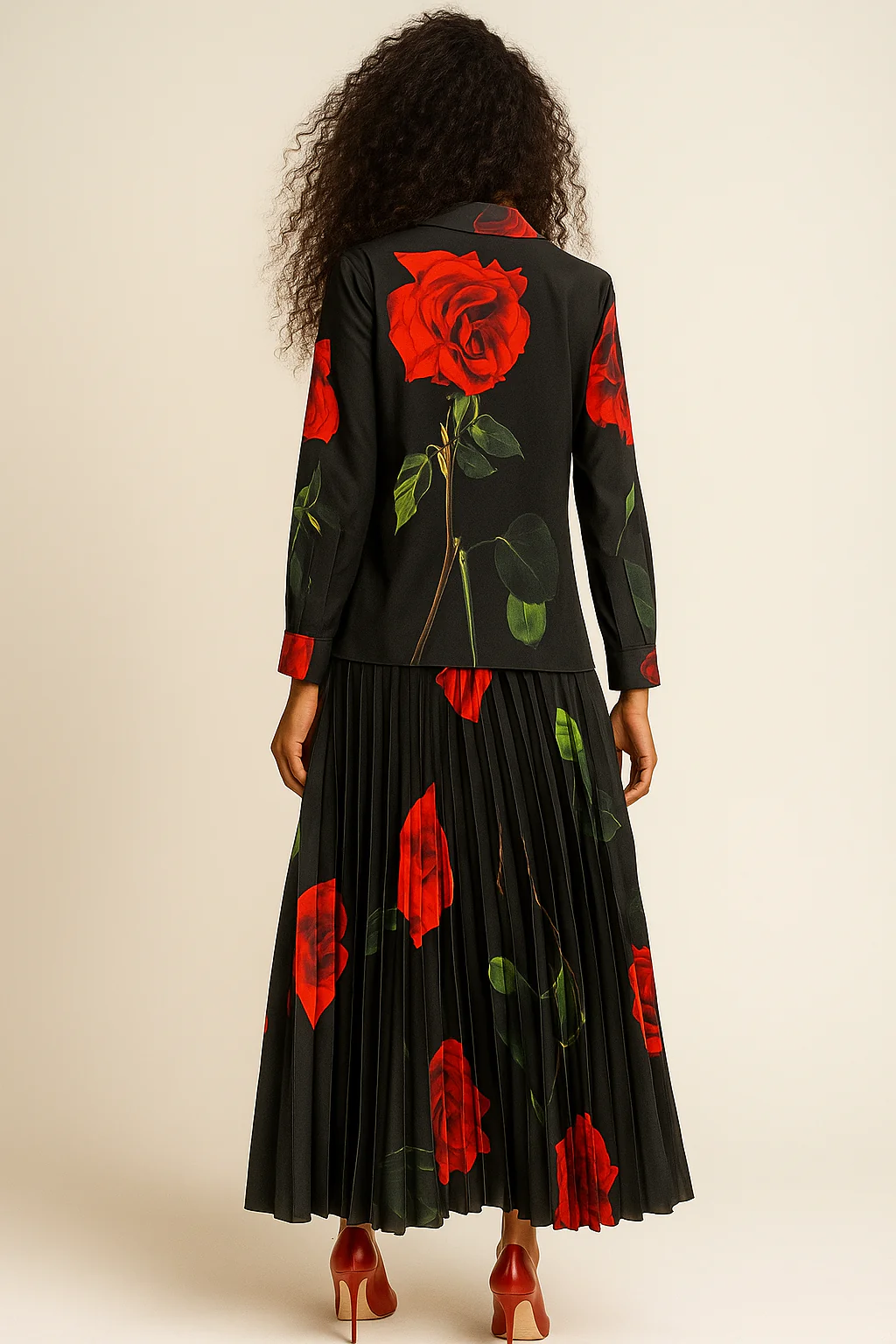 A95016A ROMANTIC ROSE CO-ORD SKIRT SET - Image 2