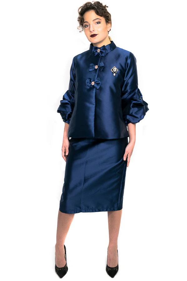 W722 JACKET (BLK, BLUE, RED) - Image 2