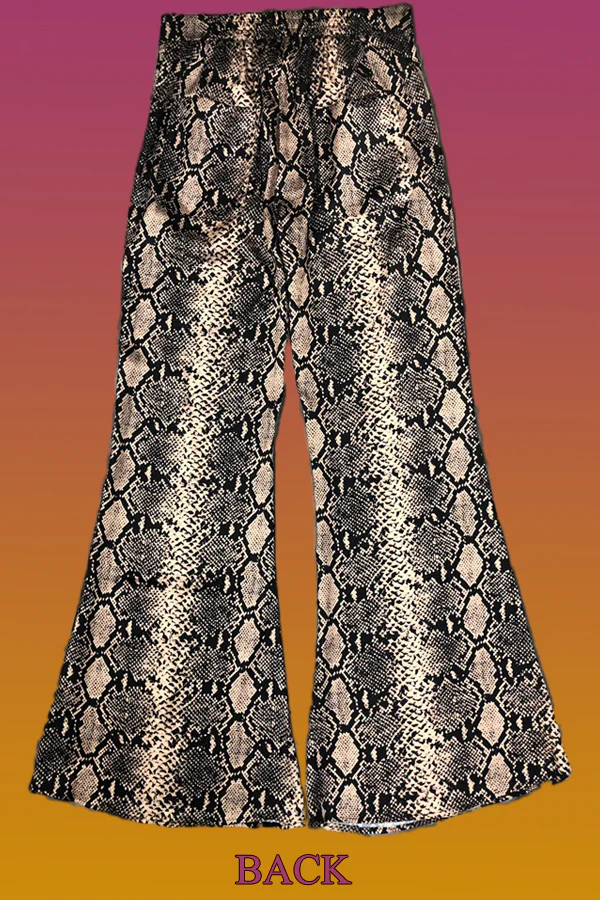 W765 SNAKESKIN FLARED PANTS (XXL ONLY) - Image 4