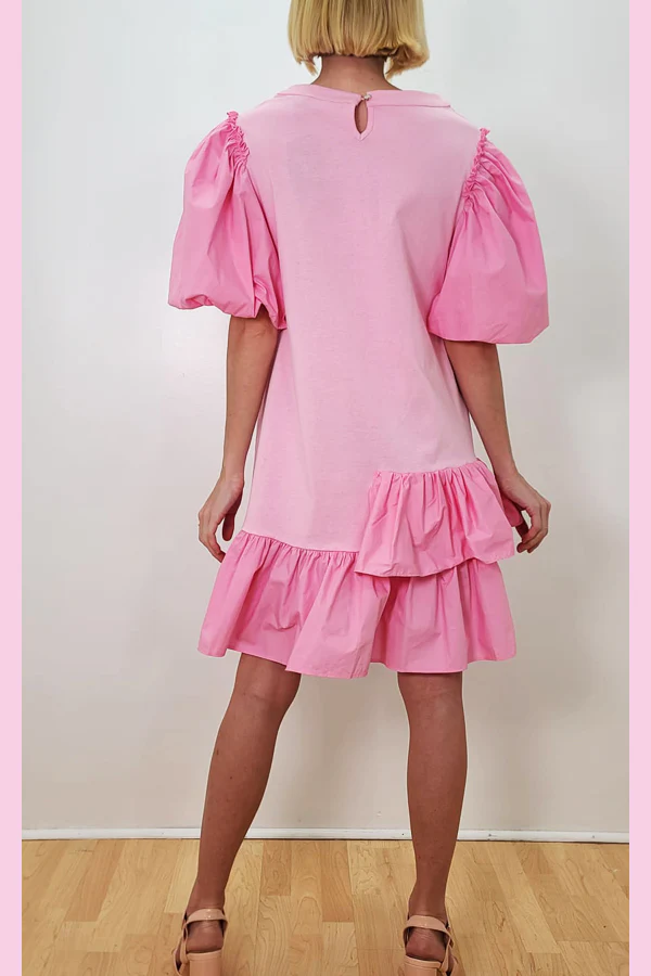 W8331 PUFF SLEEVE DRESS - Image 2