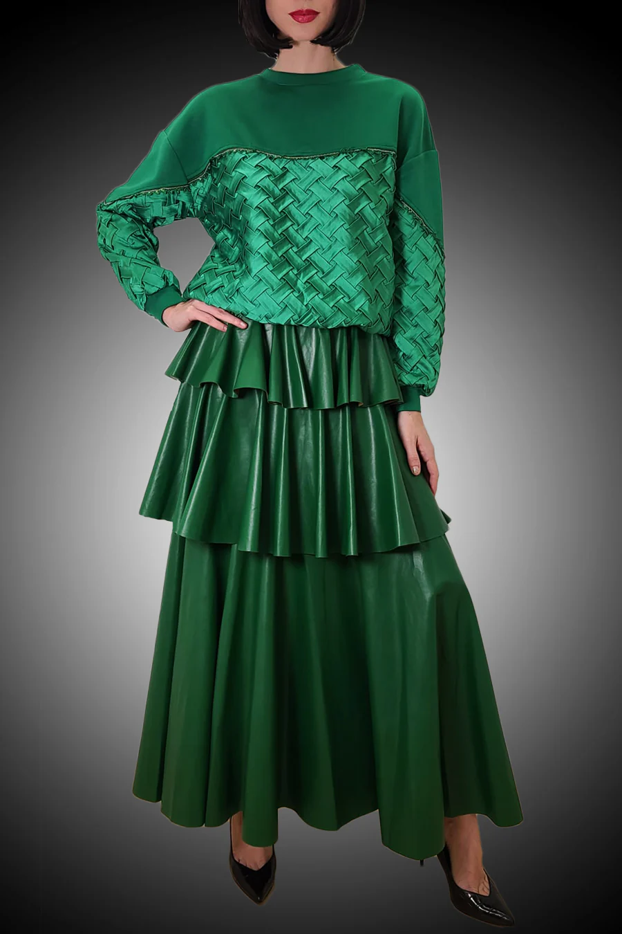 W8378 TOP (BLK, GRN) - Image 5