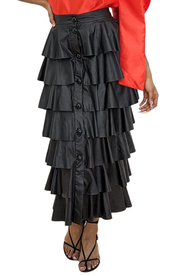 X7069 SKIRT (GRN, BLK) - Image 4
