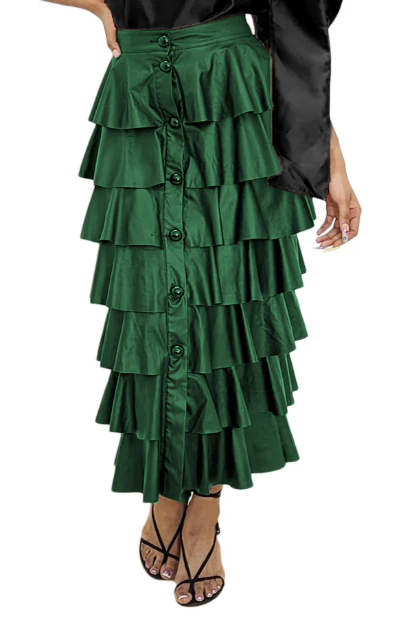 X7069 SKIRT (GRN, BLK) - Image 6