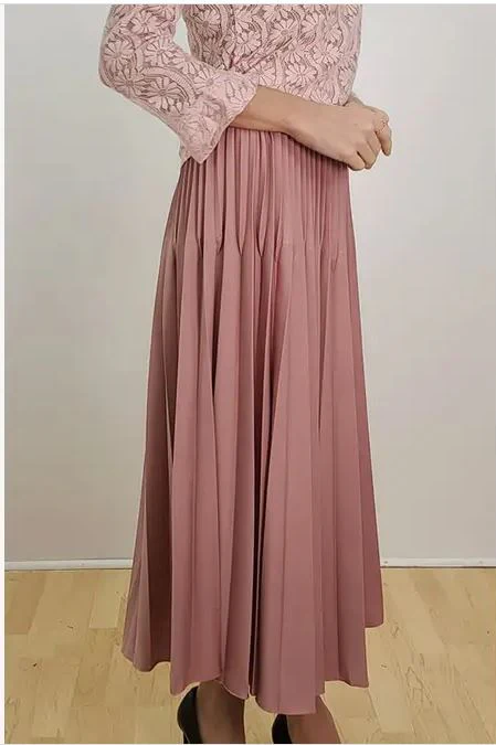 X7539 SKIRT (BLK, LIGHT BLUE, PINK) - Image 5