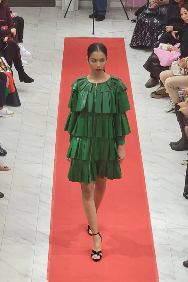 X7657 DRESS (BUTTER, GRN, WINE) (S, M, XXXL) - Image 4
