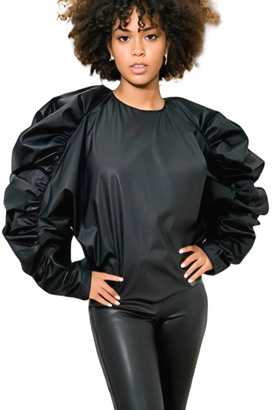 X7763 TOP (OLIVE, BLK) - Image 2