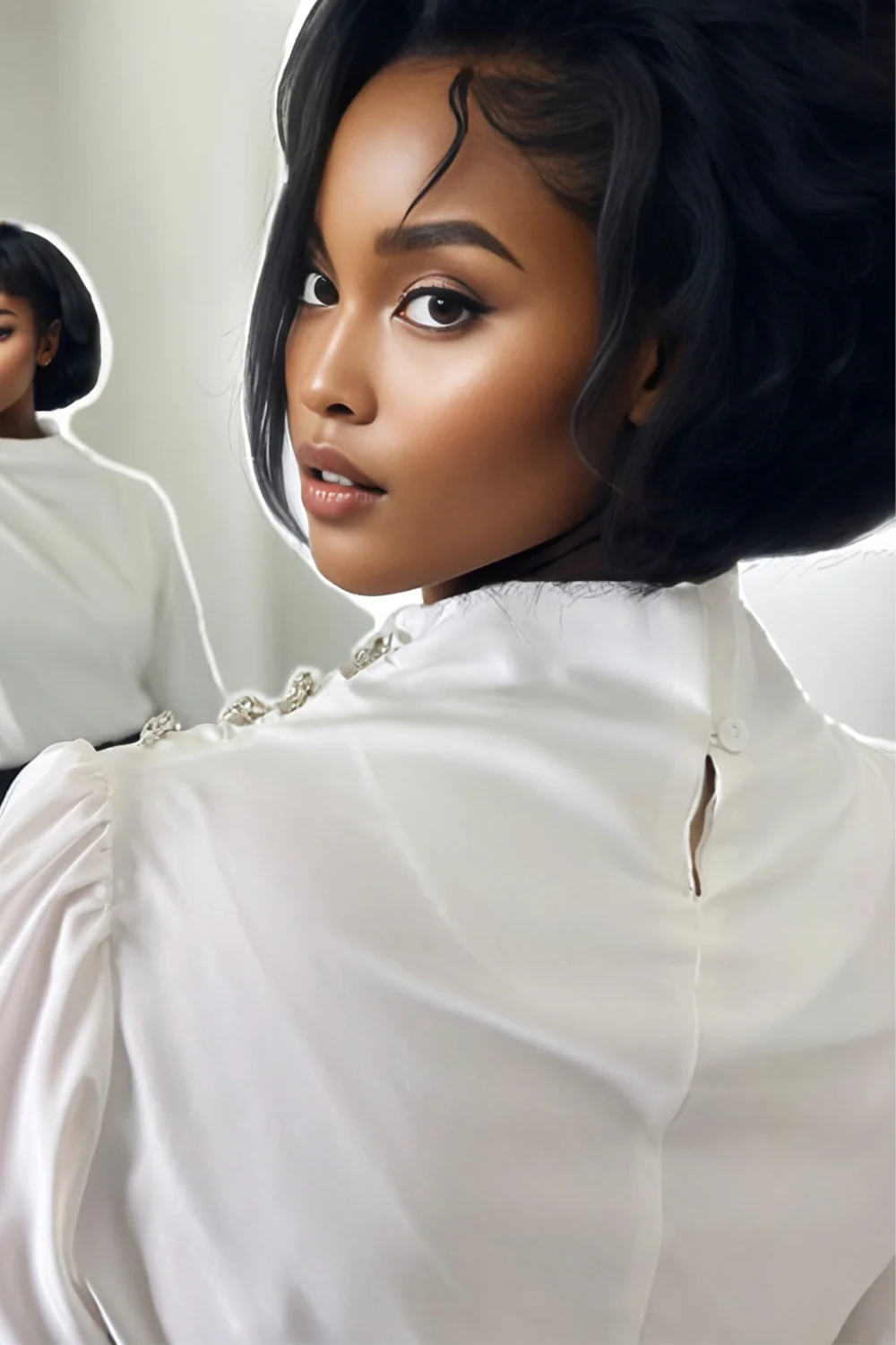 X7835 MOCK NECK TOP - Image 3