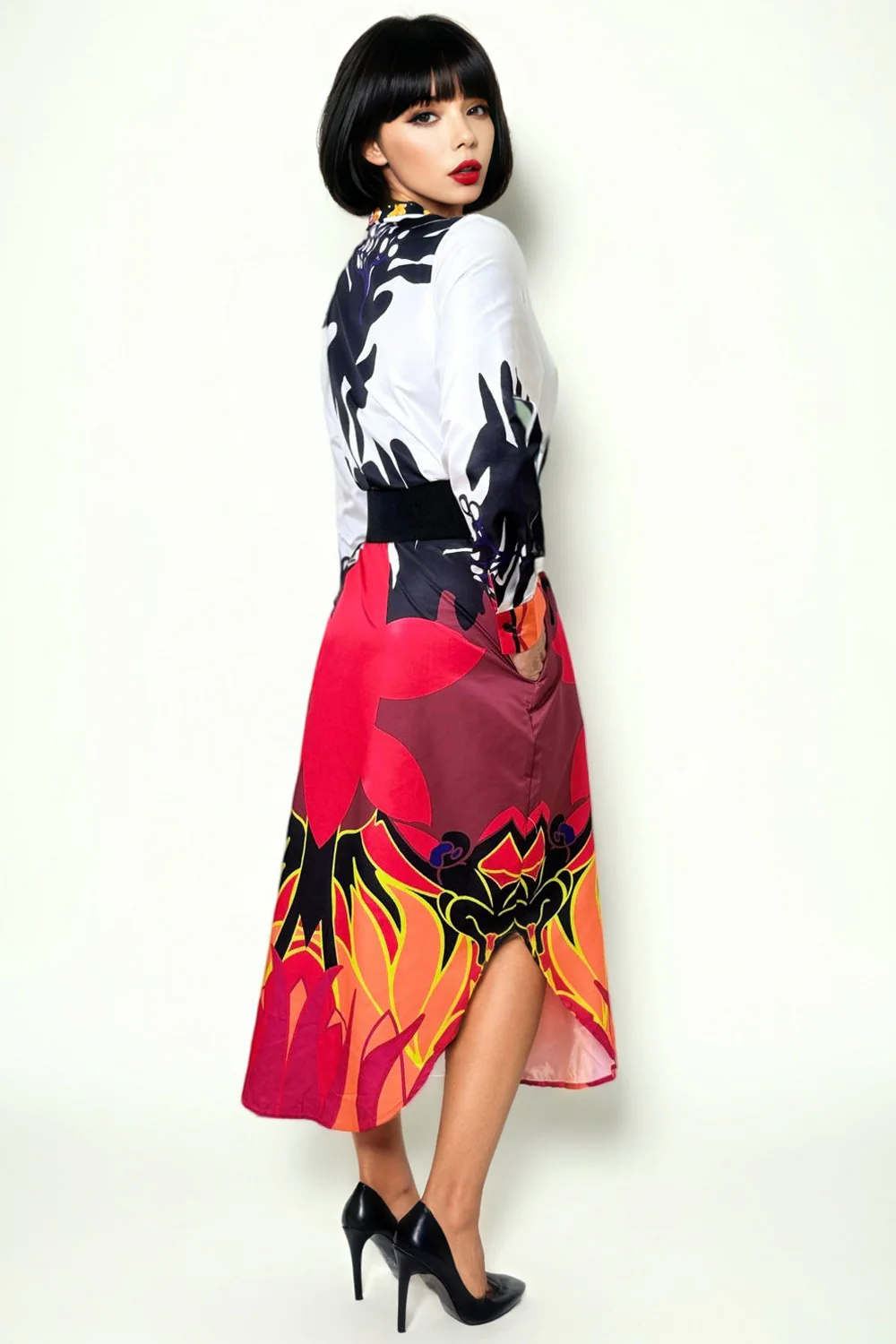 X7877 BUTTON-DOWN DRESS - Image 2